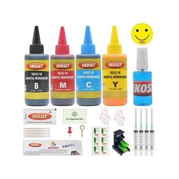 Canon Ekoset E474/E484 Siyah Dolum Seti Kurtuş