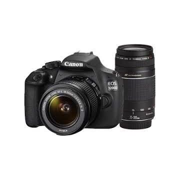 Canon EOS 1200D 18-55mm + 75-300mm + 50mm Lens DSLR Fotoğraf Makinesi