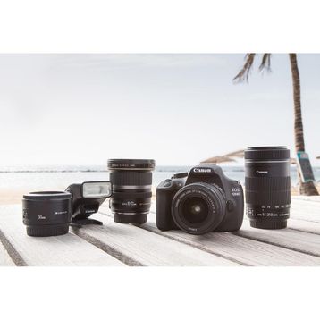 Canon EOS 1200D 18-55mm + 75-300mm Lens DSLR Fotoğraf Makinesi