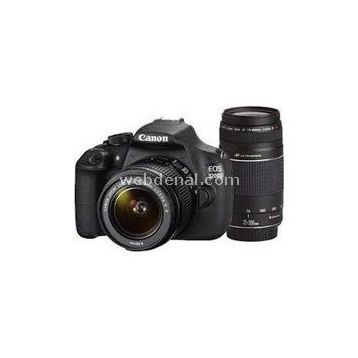 Canon EOS 1200D 18-55mm + 75-300mm Lens DSLR Fotoğraf Makinesi