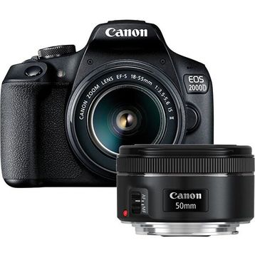Canon EOS 2000D + 50mm Lens DSLR Fotoğraf Makinesi