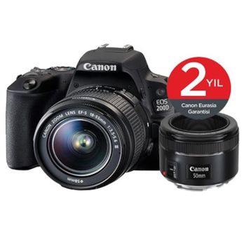 Canon EOS 200D DSLR Fotoğraf Makinesi