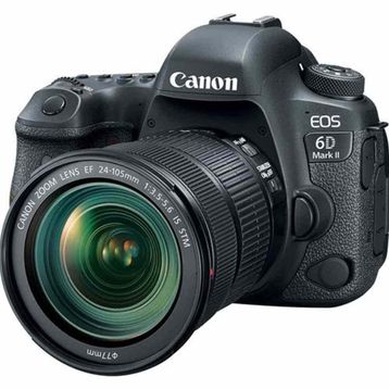Canon EOS 6D Mark II + 24-105mm Siyah DSLR Fotoğraf Makinesi