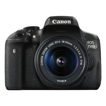 Canon EOS 750D 18-55mm + 75-300mm Lens DSLR Fotoğraf Makinesi