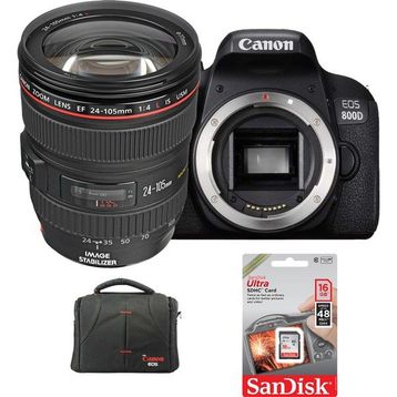 Canon EOS 800D + 24-105mm Lens DSLR Fotoğraf Makinesi