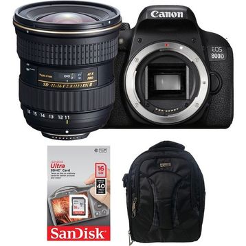 Canon EOS 800D Tokina 11-16mm Lens DSLR Fotoğraf Makinesi