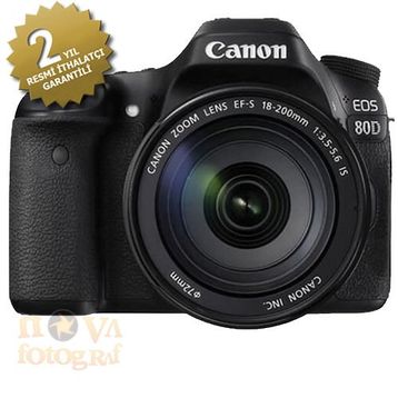 Canon EOS 80D 18-200mm Lens DSLR Fotoğraf Makinesi