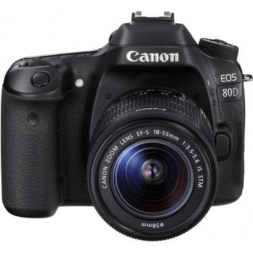 Canon EOS 80D + 18-55mm Lens DSLR Fotoğraf Makinesi