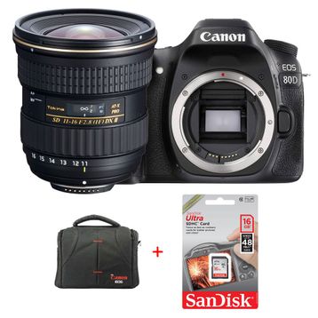 Canon EOS 80D + Tokina 11-16mm Lens DSLR Fotoğraf Makinesi