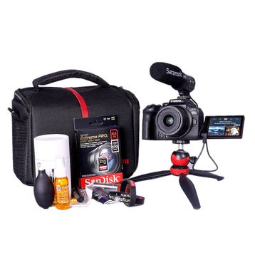 Canon EOS R10 + 18-45 mm Aynasız Fotoğraf Makinesi + Vlog Kit