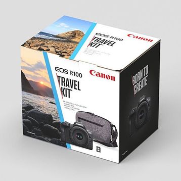 Canon EOS R100 18-45mm Lens Aynasız Fotoğraf Makinesi - Travel Kit