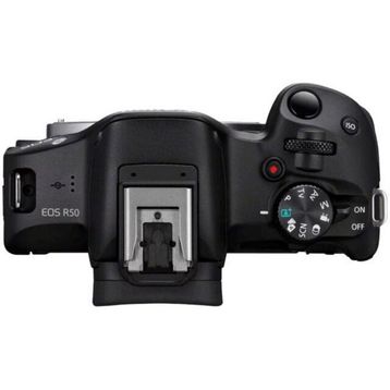 Canon EOS R50 + 18-45mm Lens Siyah Aynasız Fotoğraf Makinesi