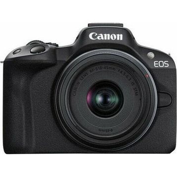 Canon EOS R50 + 18-45mm Lens Siyah Aynasız Fotoğraf Makinesi