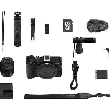 Canon EOS R50 V Content Creator Kit Aynasız Fotoğraf Makinesi
