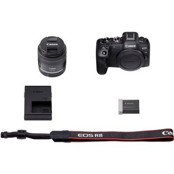 Canon EOS R8 + 24-50mm Lens Aynasız Fotoğraf Makinesi