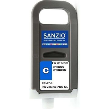 Canon PFI-704PC Foto Mavi Muadil Kartuş