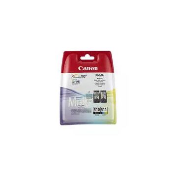 Canon PG-510 CL-511 Renkli + Siyah 2'li Kartuş Set