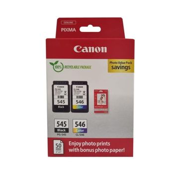 Canon PG-545 CL-546 Photo Value 2'li Mürekkep Kartuş