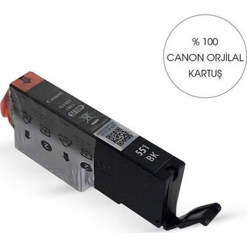 Canon PGI 551 Orijinal Bitmeyen Kartuş Sistemine Uyumlu Delinmiş Şekilde Siyah Kartuş