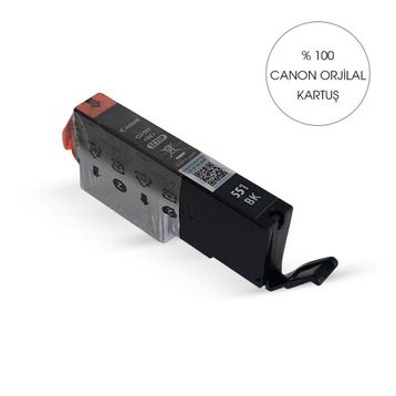 Canon PGI 551 Orijinal Bitmeyen Kartuş Sistemine Uyumlu Delinmiş Şekilde Siyah Kartuş