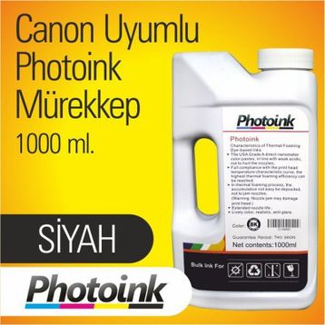 Canon Photo Print Yazıcılar İçin Tüm Modellere Uyumlu Bitmeyen 4 Renk x 1000 ml Mürekkep Seti Kurtuş