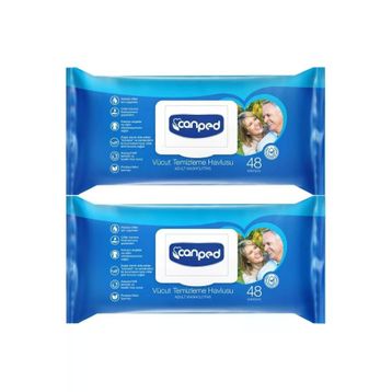 Canped 2x48'li XL Vücut Temizleme Havlusu