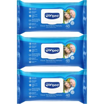 Canped 3x48'li XL Vücut Temizleme Havlusu