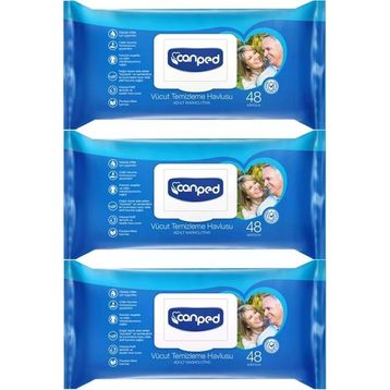 Canped 3x48'li XL Vücut Temizleme Havlusu
