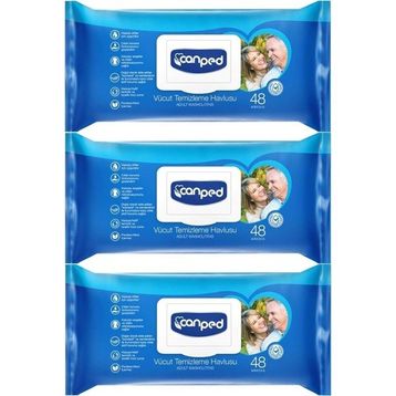 Canped 3x48'li XL Vücut Temizleme Havlusu