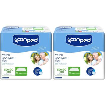 Canped 60x90 cm 2x30 60 Adet Yatak Koruyucu Örtü
