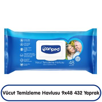 Canped 9x48 432 Yaprak XL Vücut Temizleme Havlusu
