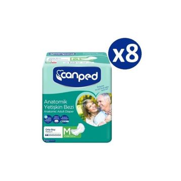 Canped Anatomik Medium 80 Adet Hasta Bezi