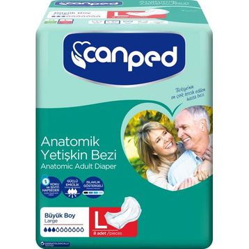 Canped Anatomik Normal Büyük 16 Adet Hasta Bezi