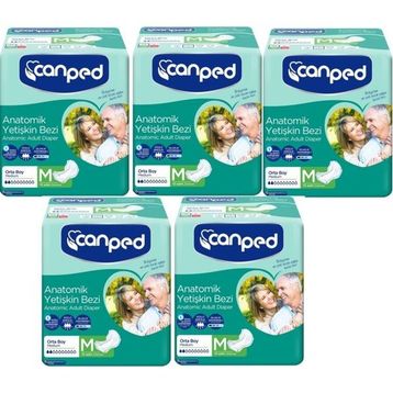 Canped Anatomik Normal Orta 50 Adet Hasta Bezi