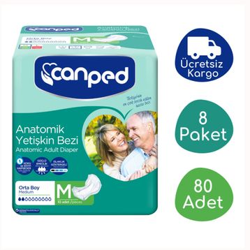 Canped Anatomik Orta 80 Adet Yetişkin Hasta Ara Bezi