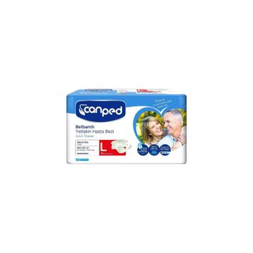 Canped Bel Bantlı Yetişkin Büyük Boy L 30 Adet Hasta Bezi