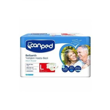 Canped Bel Bantlı Yetişkin Büyük Boy L 30 Adet Hasta Bezi