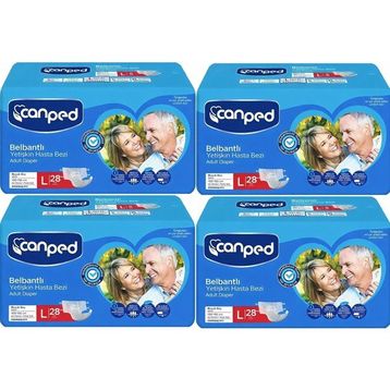 Canped Belbantlı Büyük Boy Large 112 Adet Yetişkin Hasta Bezi