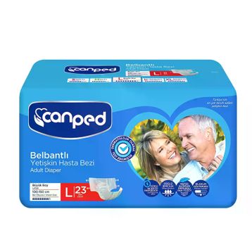 Canped Belbantlı Büyük Boy Large 23 Adet Hasta Bezi