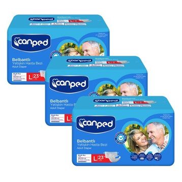 Canped Belbantlı Büyük Boy Large 69 Adet Hasta Bezi