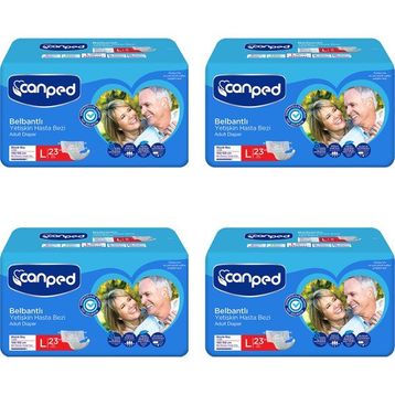 Canped Belbantlı Büyük Boy Large 92 Adet Hasta Bezi