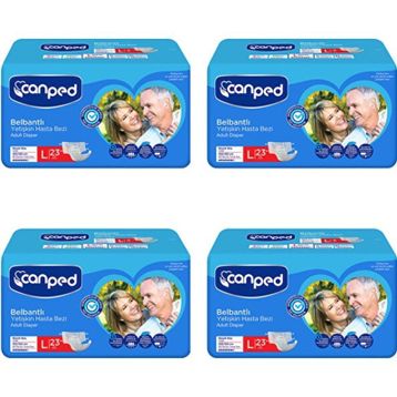 Canped Belbantlı Büyük Boy Large 92 Adet Hasta Bezi