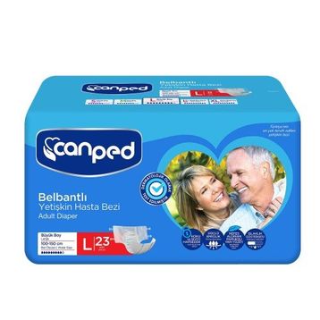 Canped Belbantlı Büyük Boy Large 92 Adet Hasta Bezi