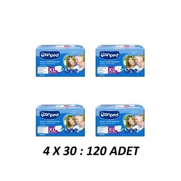 Canped Belbantlı En Büyük Boy XL 120 Adet Hasta Bezi