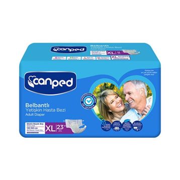 Canped Belbantlı Extra Büyük Boy XL 23 Adet Hasta Bezi