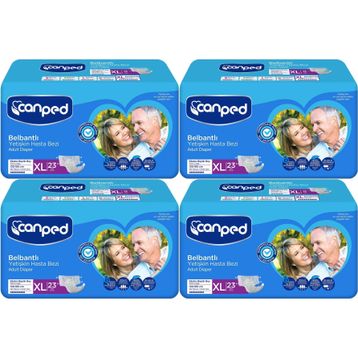 Canped Belbantlı Extra Büyük Boy XL 92 Adet Hasta Bezi