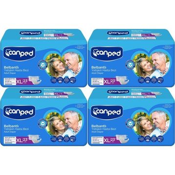 Canped Belbantlı Extra Büyük Boy XL 92 Adet Hasta Bezi