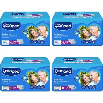Canped Belbantlı Extra Büyük Boy XL 92 Adet Hasta Bezi