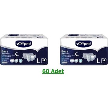 Canped Belbantlı Gece Büyük Large 60 Adet Yetişkin Hasta Bezi