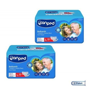 Canped Belbantlı Large 60 Adet Hasta Bezi